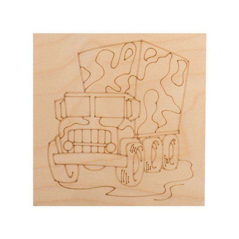  Набор досок для выжигания "Для мальчиков" 150х150мм (Тигр/Самолет/Машина/Парусник/Космос) пакет (уп.5шт) Rexant 12-0929 фото в каталоге от BTSprom.by