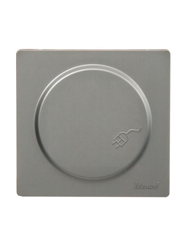 розетка 1-мест. с заземл. с крышкой leto пбт платина lezard 752-3500-123b от BTSprom.by