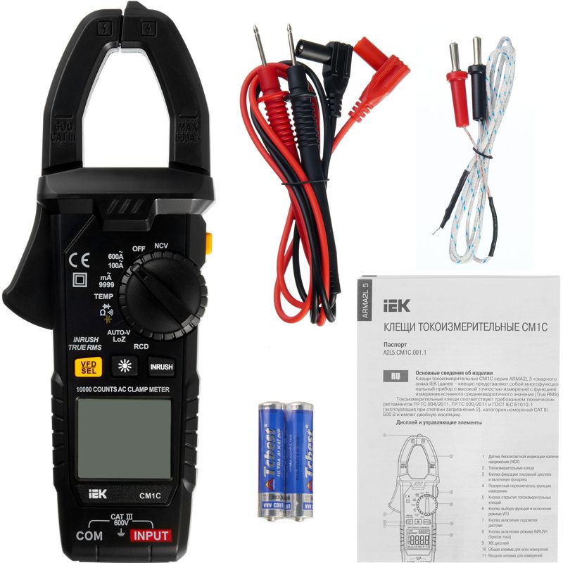  Клещи токоизмерительные CM1C ARMA2L 5 IEK A2L5-CM13-01 фото в каталоге от BTSprom.by