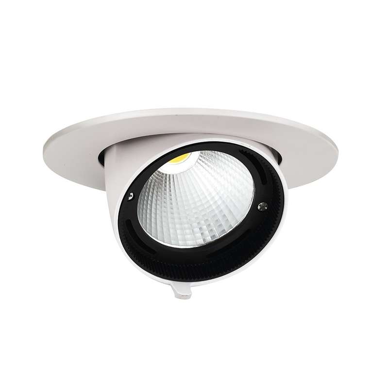светильник светодиодный pled dl4 wh downlight 30вт 4000к ip40 24град. дво встраив. поворотн. pro+ jazzway 5021907 от BTSprom.by
