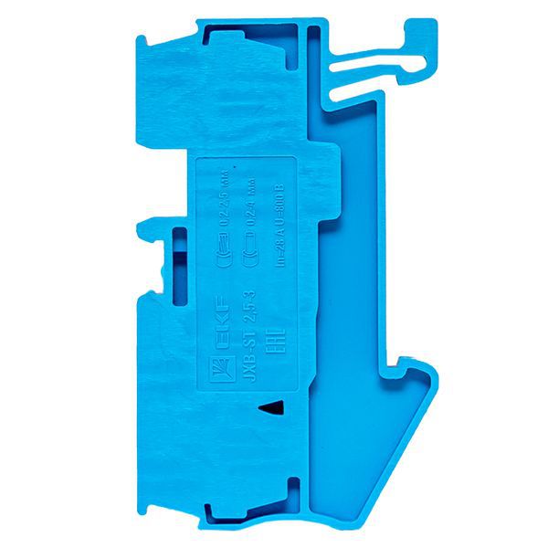 Колодка клеммная ST-2.5 28А 3 вывода пружинная син. EKF plc-jxb-st-2.5-3-blue фото в каталоге от BTSprom.by