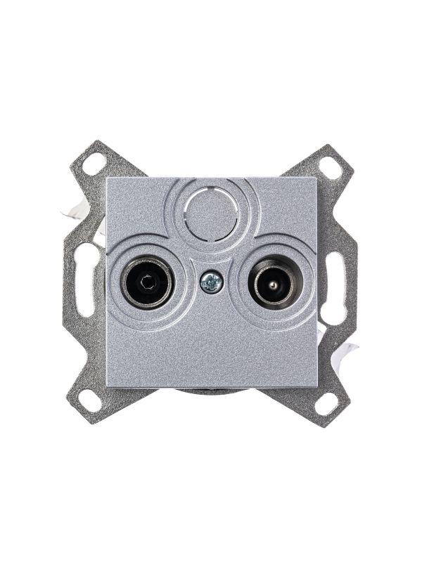  Розетка телевизионная оконечная TV/R Levit серебр. ABB 2CHH083503A6070 фото в каталоге от BTSprom.by