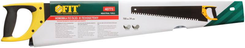  Ножовка по пенобетону карбидные вставки на каждом 2-ом зубе прорезиненная ручка 700мм FIT 40773 фото в каталоге от BTSprom.by