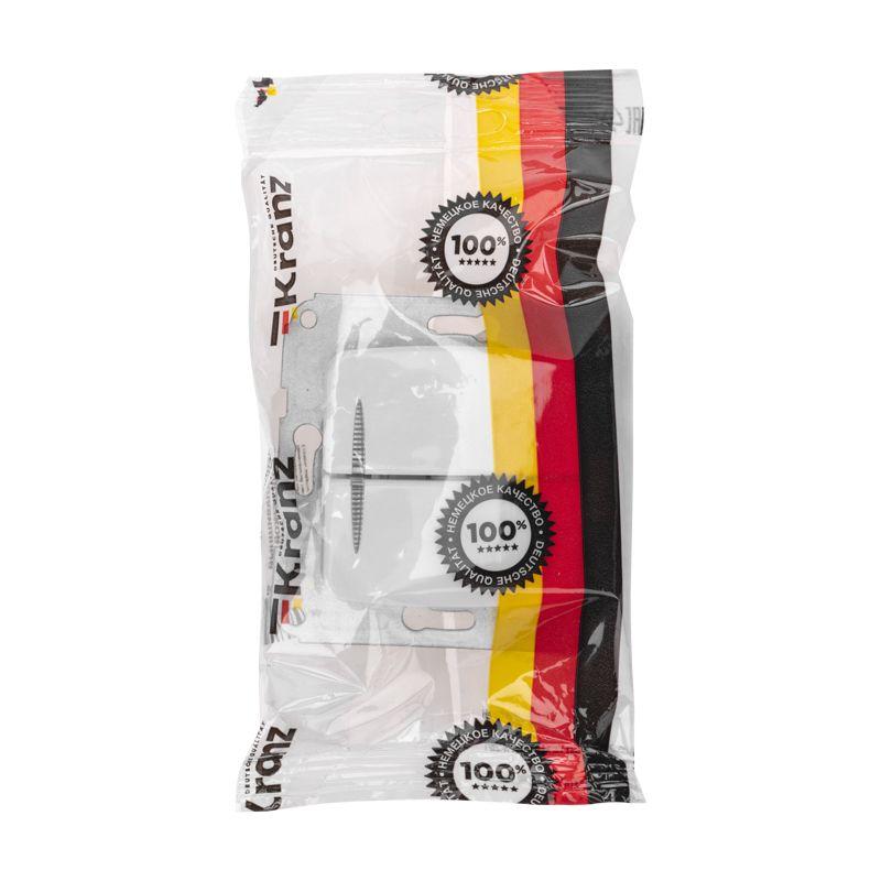  Выключатель 2-кл. СП DEA 10А с подсветкой механизм бел. Kranz KR-78-0203 фото в каталоге от BTSprom.by