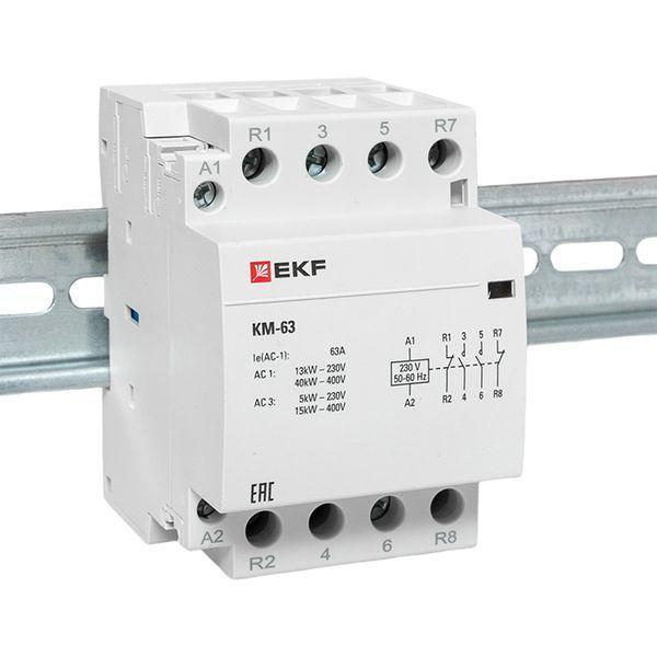  Контактор модульный КМ 63А 2NО+2NC (3 мод.) PROxima EKF km-3-63-22 фото в каталоге от BTSprom.by