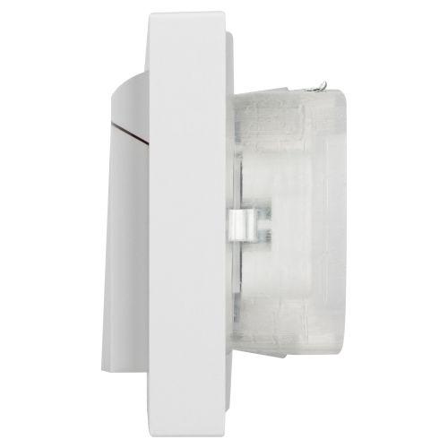  Розетка 2-м СП Accent 6-210-01 16А IP44 250В 2P+E Schuko с крышками защ. шторки AL/CU бел. Intro Б0063577 фото в каталоге от BTSprom.by