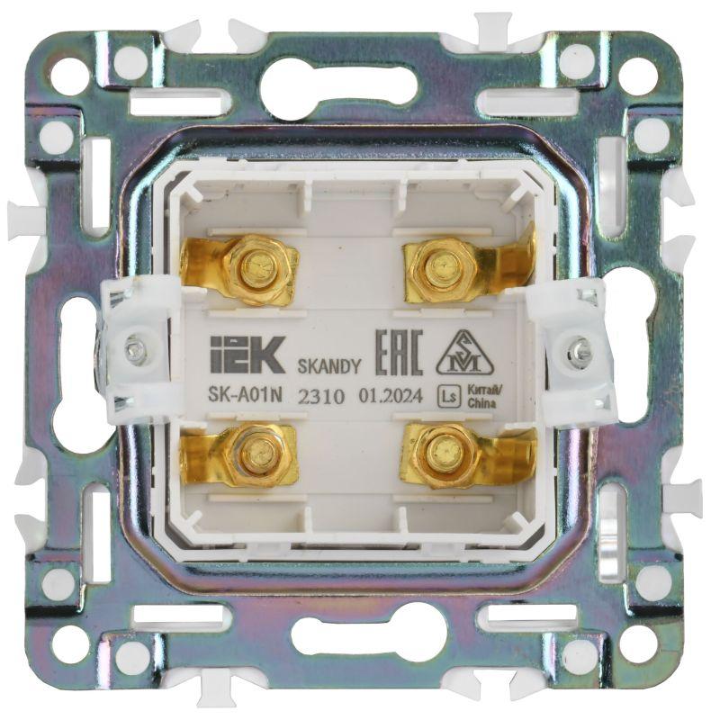  Аудиорозетка 4-м SKANDY SK-A01N никель IEK SK-S40-K50 фото в каталоге от BTSprom.by