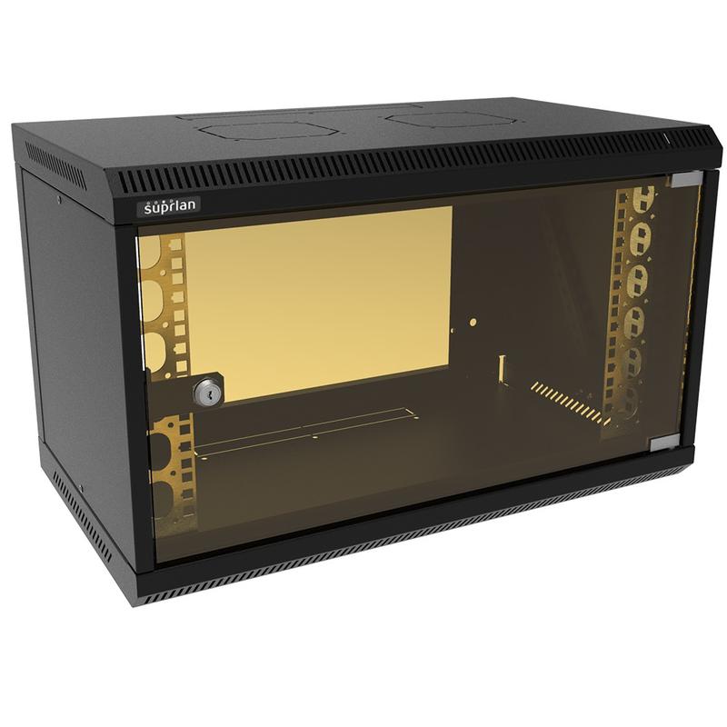 шкаф телекоммуникационный настенный твл-6u-600-350-ср-9005 suprlan 05-1060-b от BTSprom.by