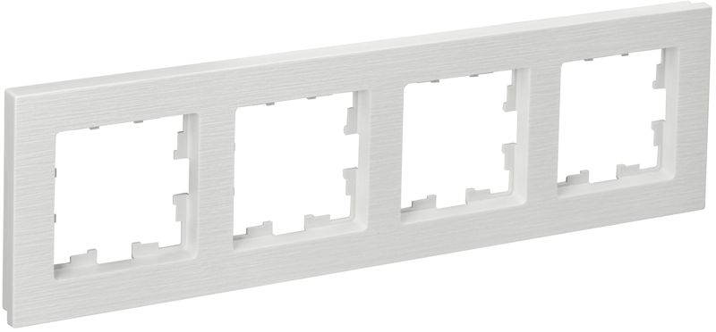 рамка 4-м brite ру-4-бр бел. рифленый iek br-m42-51-k01 от BTSprom.by
