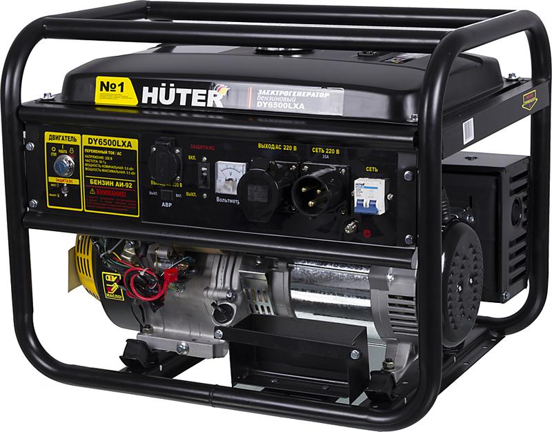 бензогенератор dy6500lxa (с авр) 1ф 5000вт электростартер huter 64/1/27 от BTSprom.by
