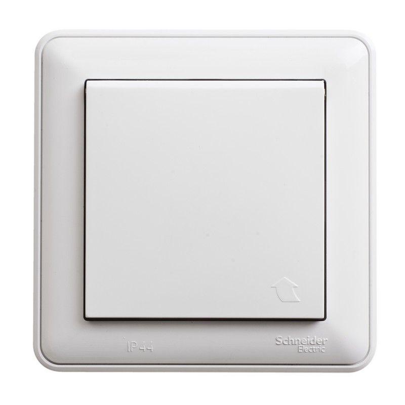 розетка 1-м сп w59 aqua 16а ip44 с заземл. защ. шторки в сборе бел. se rs16-152b-18 от BTSprom.by