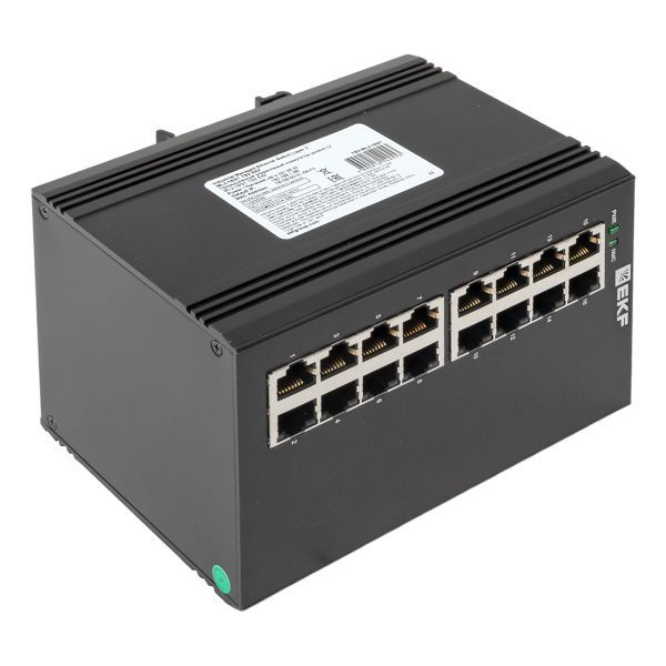  Коммутатор управляемый промышленный уровня L2 ML2-16GT 16 портов 10/100/1000Base-T(X) RJ45 монтаж на DIN-рейку TSX EKF TSX-ML2-16GT фото в каталоге от BTSprom.by