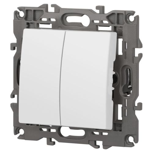  Выключатель 2-кл. СП Elegance 14-1104-01 10А IP20 250В 10AX механизм бел. Эра Б0034229 фото в каталоге от BTSprom.by