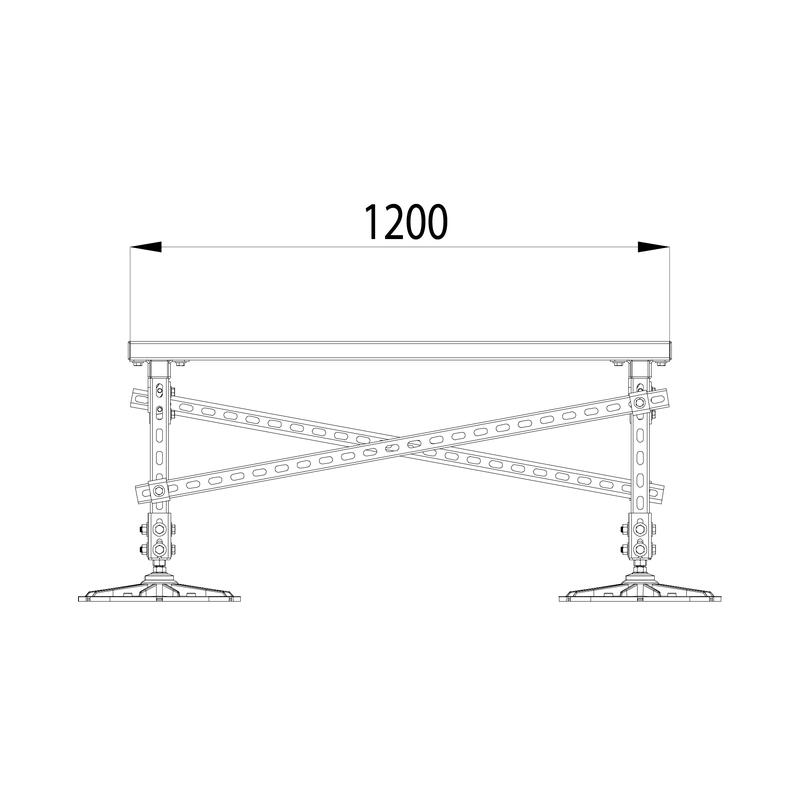  Конструкция опорная для установки оборудования TECHNORAPTOR FOOT 2000х1200 HD КМ TR0246 фото в каталоге от BTSprom.by