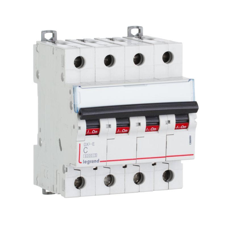 выключатель автоматический модульный 4п c 1а 6ка dx3-e 6000 4мод. 230/400в leg 407298 от BTSprom.by