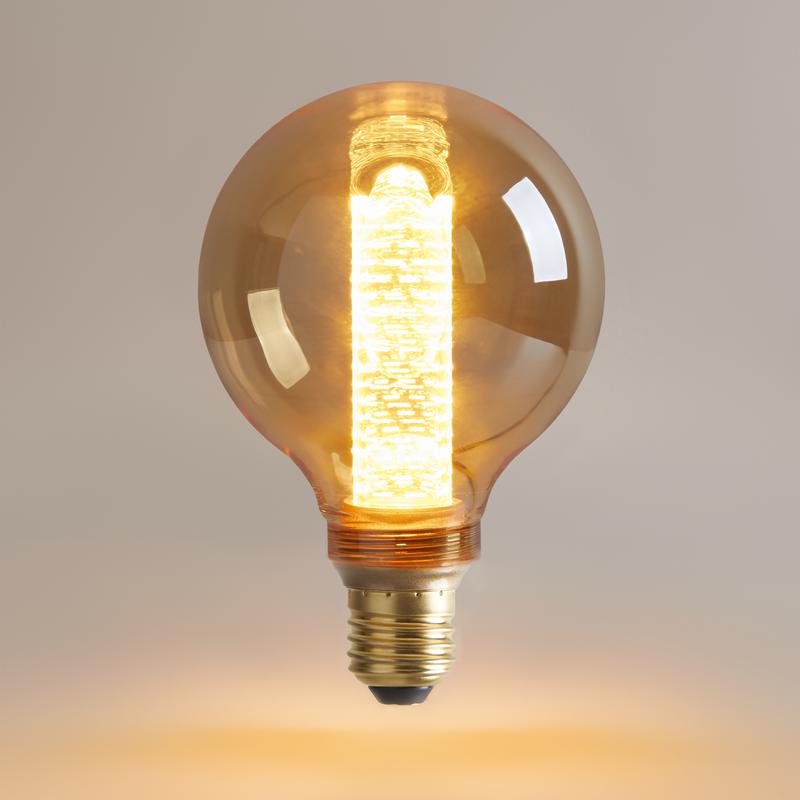 Лампа светодиодная филаментная Loft 271 G95 4Вт 1800К E27 Voltega 8561 фото в каталоге от BTSprom.by