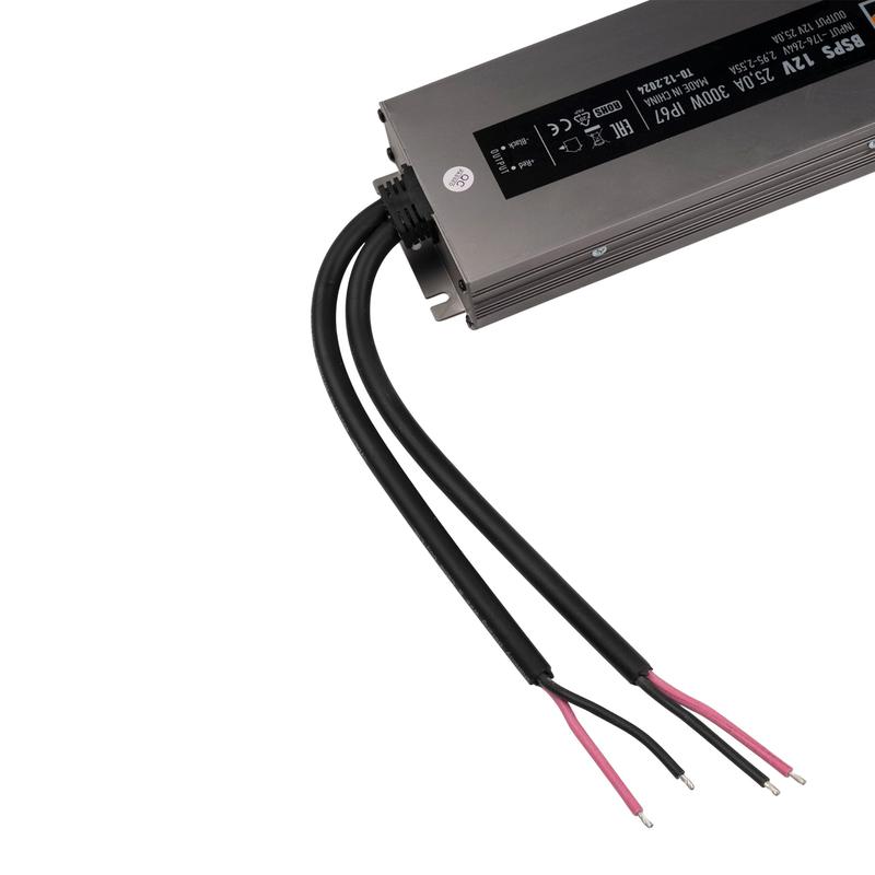  Блок питания для светодиод. ленты BSPS 12В 25.00А=300Вт IP67 JazzWay 5062085 фото в каталоге от BTSprom.by