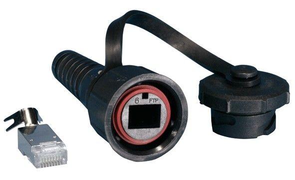 разъем промышленный plug-ie-8p8c-pv-c6-sh rj45 (8p8c) под витую пару ip67 кат.6 с защ. крышкой экран. (sh) hyperline 47331 от BTSprom.by
