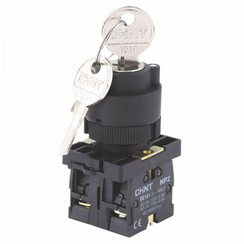 переключатель np2-eg24 2 положения фиксацией 2нз ip40 (r) chint 576021 от BTSprom.by