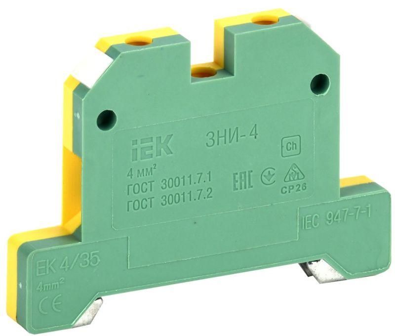 зажим наборный зни-4pen 4кв.мм (jxb-земля) iek yzn20-004-k52 от BTSprom.by