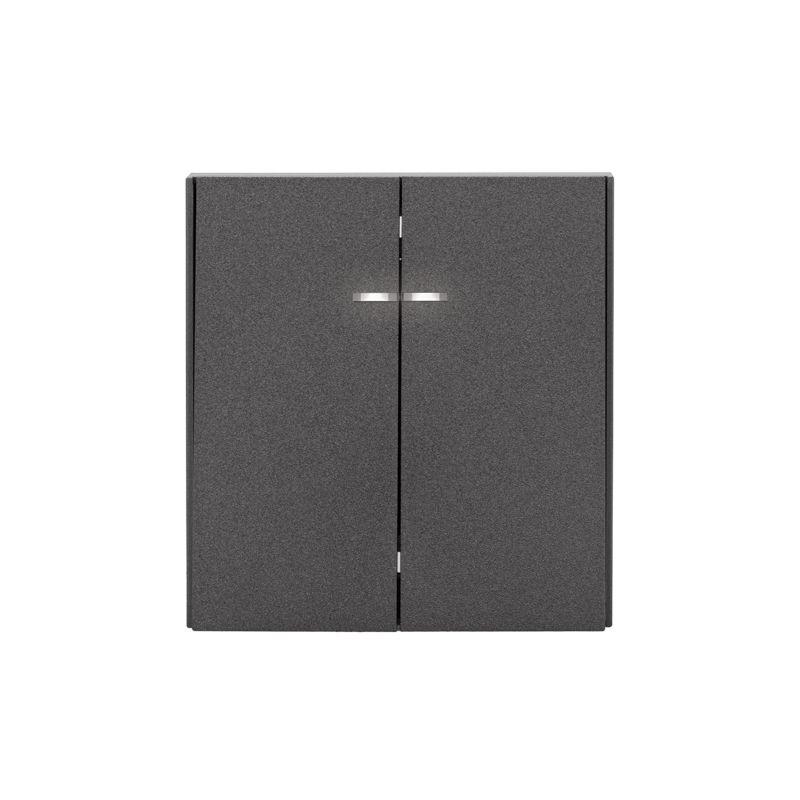 выключатель 2-кл. сп strong miele 10а с подсветкой графит kranz kr-78-0714-6 от BTSprom.by