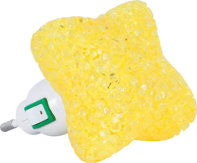 ночник светодиодный nla 10-sy звезда 230в желт. с выкл. in home 4690612028927 от BTSprom.by