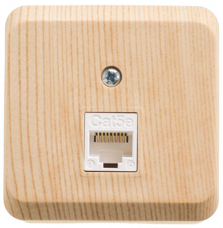 розетка компьютерная оп этюд rj45 кат.5e сосна se koma-001d от BTSprom.by