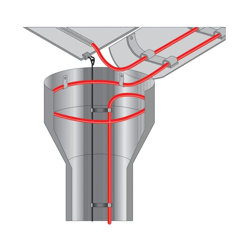  Кабель греющий саморег. POWER Line (комплект для труб водостоков кровли) 30SRL-2CR 2M (9м/270Вт) REXANT 51-0656 фото в каталоге от BTSprom.by