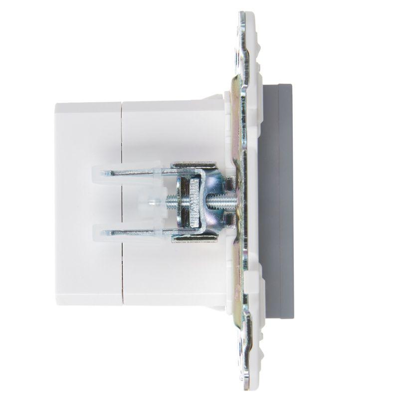  Розетка USB A+C 18Вт SKANDY SK-R13Gr сер. IEK SK-U22-018-K03 фото в каталоге от BTSprom.by