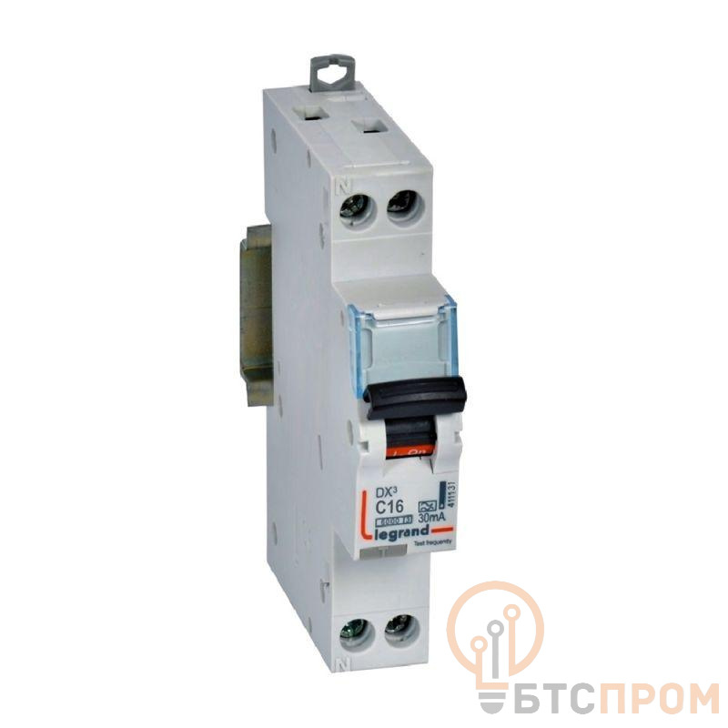 Выключатель автоматический дифференциального тока АВДТ DX3 1П+Н 6000А C16 30мА тип А 1мод. Leg 411131 фото в каталоге от BTSprom.by  Выключатель автоматический дифференциального тока АВДТ DX3 1П+Н 6000А C16 30мА тип А 1мод. Leg 411131 фото в каталоге от BTSprom.by