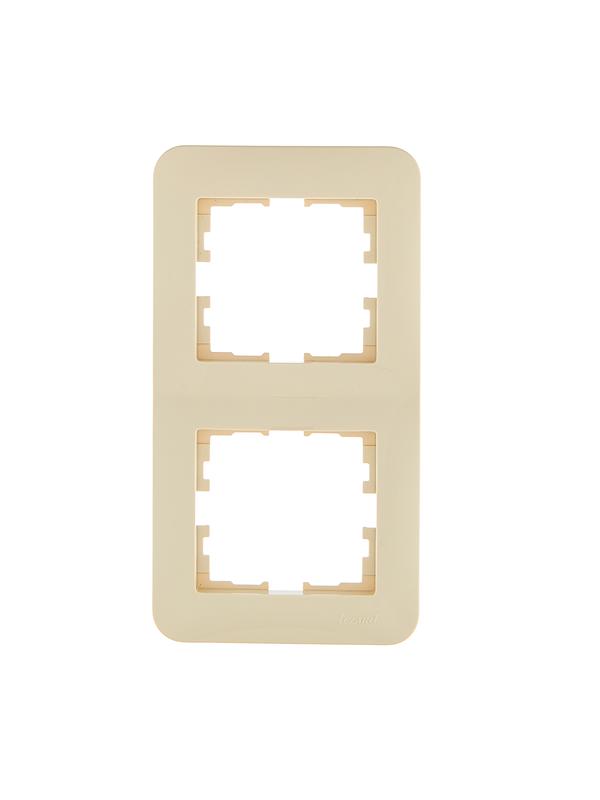рамка 2-м asti вертикал. крем. lezard 7081-0300-152 от BTSprom.by