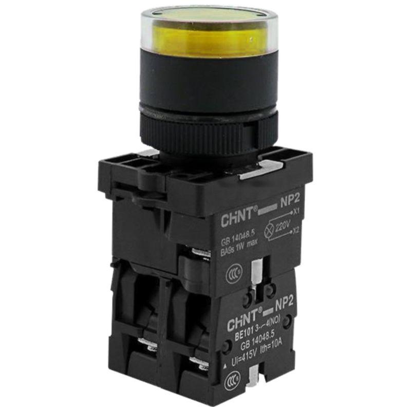 кнопка управления np2-ew3565 1но+1нз ac/dc230в(led) ip40 (r) желт. chint 575719 от BTSprom.by