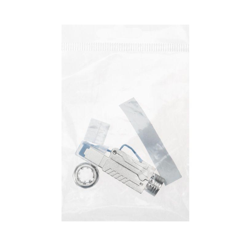  Разъем RJ45(8P8C) полевой заделки под витую пару FTP кат.6 50микродюйм PRO Rexant 02-0381 фото в каталоге от BTSprom.by