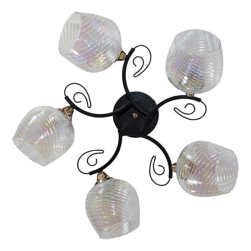  Светильник 11295-9/5 (Плафон 8310) НПБ 01-5х60-155 Е27 ИУ черн. зол. Элетех 1005404882 фото в каталоге от BTSprom.by