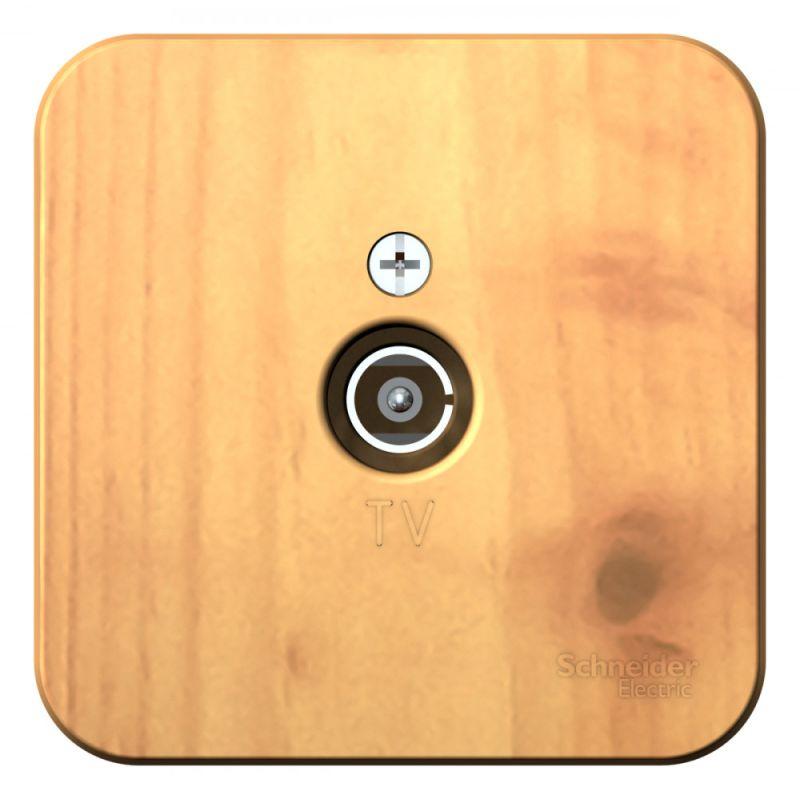 розетка телевизионная tv оп blanca коннектор с изолир. пластиной ясень se blnta000015 от BTSprom.by