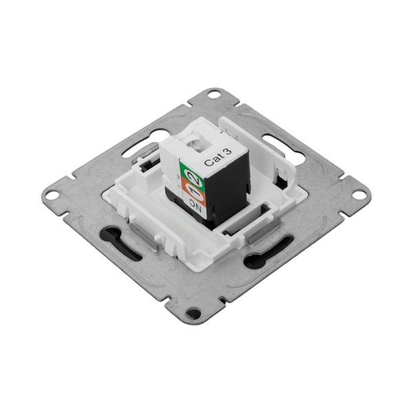  Розетка телефонная 1-м СП Эпика RJ11 механизм черн. EKF UP1-SOB-RJ11 фото в каталоге от BTSprom.by