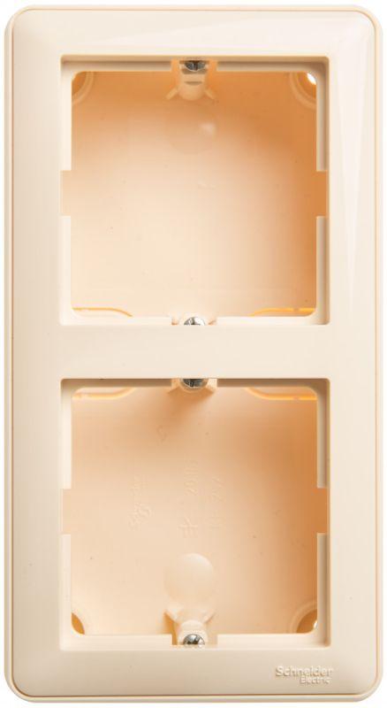 коробка подъемная 2-м оп w59 с рамкой сл. кость se kp-252-28 от BTSprom.by