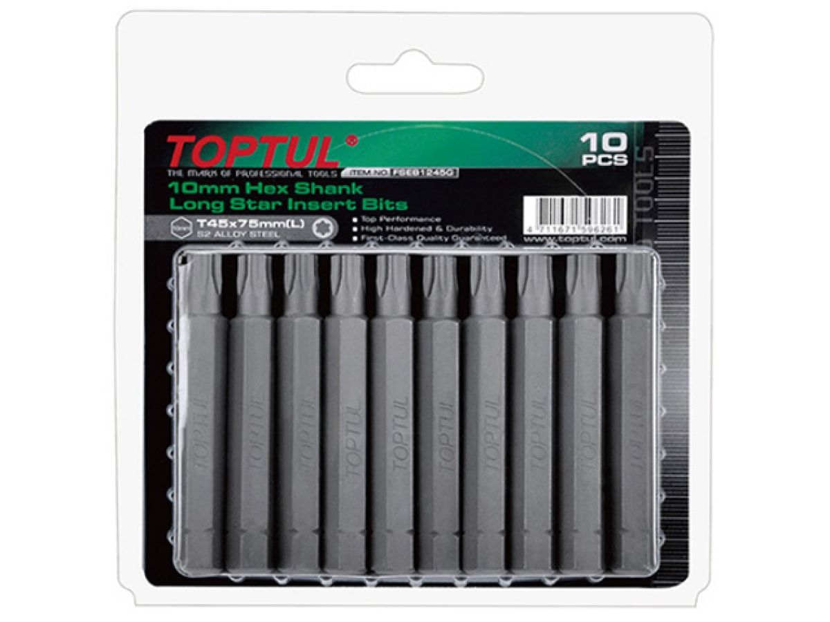 насадка torx t50 75мм long 10шт блистер toptul fseb1250g от BTSprom.by