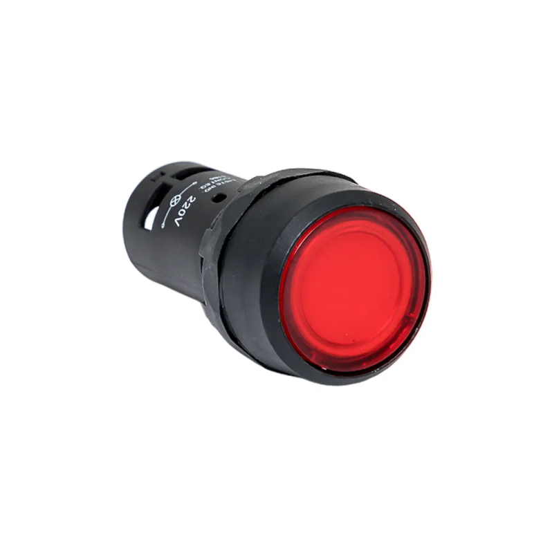 кнопка с фиксацией с подсветкой optisignal compact d22 с7-phl-m410 красн. 1но 230в ac xb7nj04m1 кэаз 362121 от BTSprom.by