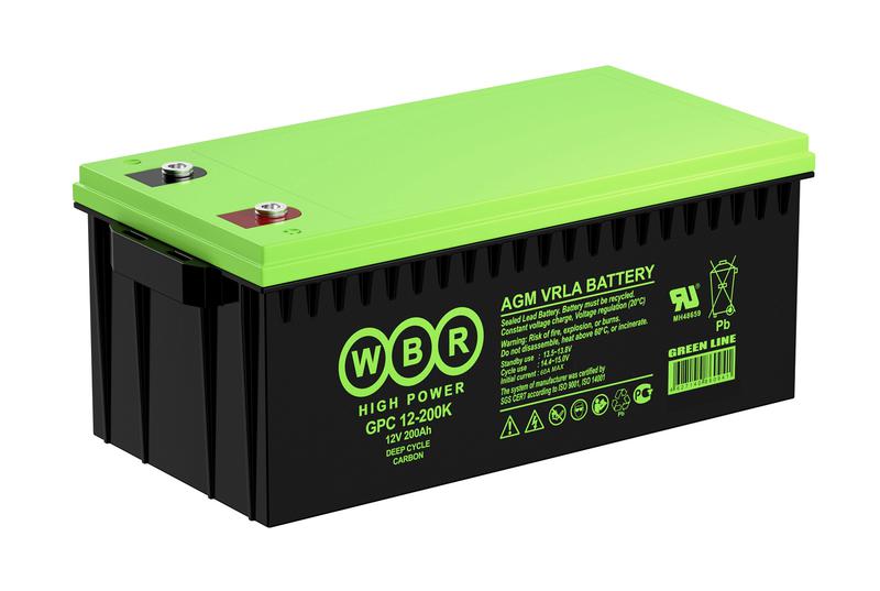  Аккумулятор тяговый 12В 200А.ч WBR GPC12-200K WBR фото в каталоге от BTSprom.by