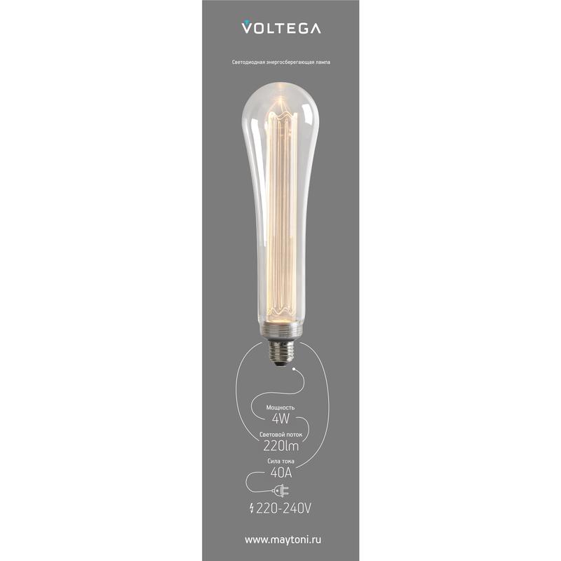Лампа светодиодная филаментная Loft 271 DP82293 4Вт 1800К E27 Voltega 8565 фото в каталоге от BTSprom.by