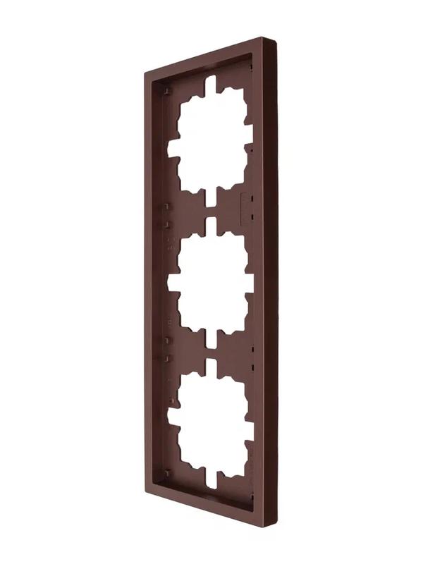  Рамка 3-мест. горизонт. ZIMA шоколад LEZARD 704-7300-148 фото в каталоге от BTSprom.by