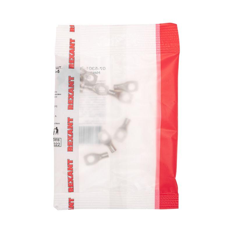  Наконечник медный луженый ТМЛ-Р 2.5кв.мм 2.5-5 d5мм ГОСТ 7386-80 (уп.10шт) Rexant 07-5301-2 фото в каталоге от BTSprom.by