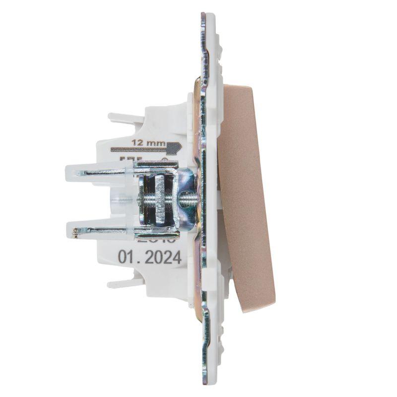  Выключатель проходной 1-кл. SKANDY 10А SK-V08Sa с индикацией песочн. IEK SK-V12-1-10-K98 фото в каталоге от BTSprom.by