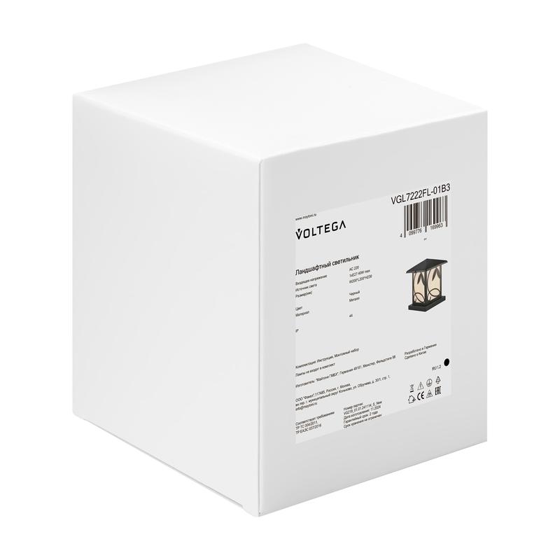  Светильник Nef 1х40Вт E27 IP44 ландшафтный Voltega VGL7222FL-01B3 фото в каталоге от BTSprom.by
