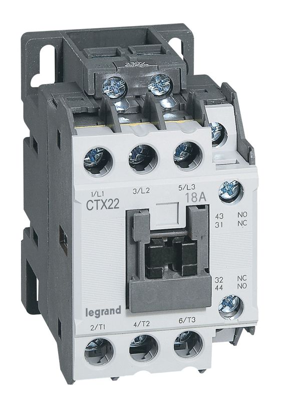 контактор ctx3 3п 18а кат. 230в ac 1но+1нз leg 416106 от BTSprom.by