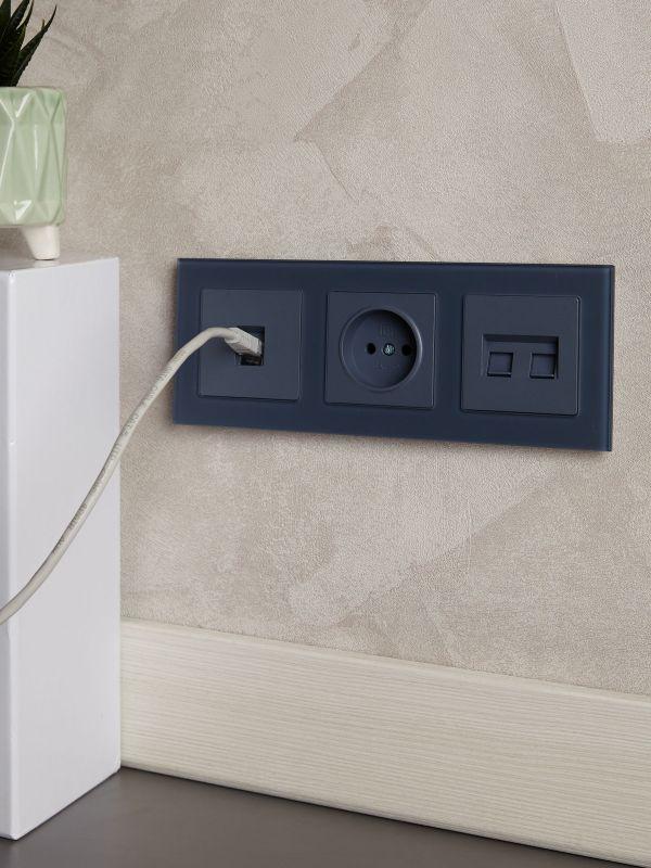  Розетка 1-м СП BRITE РС10-1-0-БрМ 10А без заземл. без защ. шторок механизм маренго IEK BR-R10-10-K35 фото в каталоге от BTSprom.by