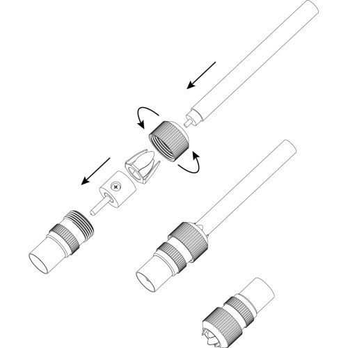  Разъем R-TV03 штекер TV без пайки металл тип "Орех" ЭРА Б0048304 фото в каталоге от BTSprom.by