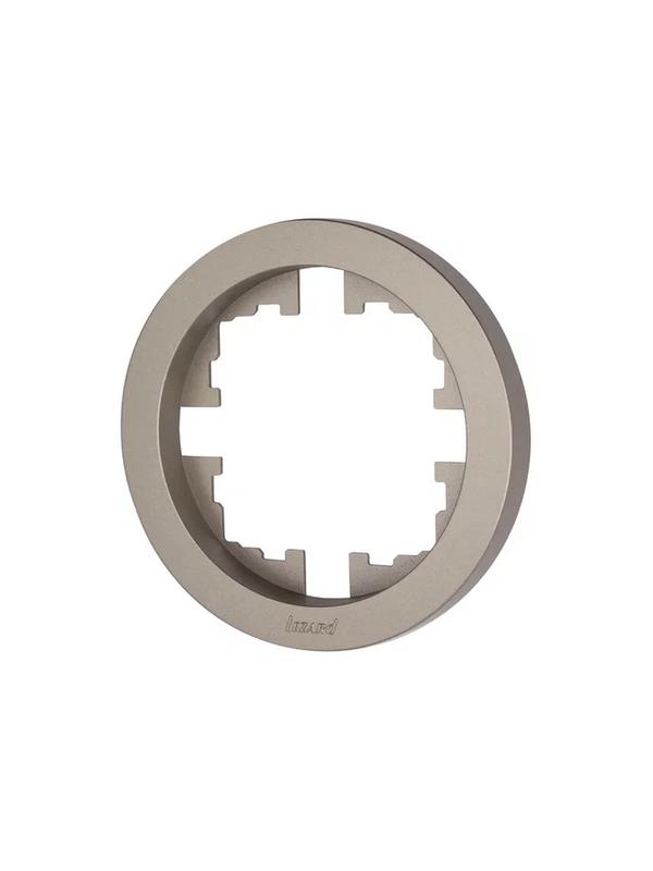  Рамка 1-м OSEN горизонт. круглая титан LEZARD 744-3700-146 фото в каталоге от BTSprom.by