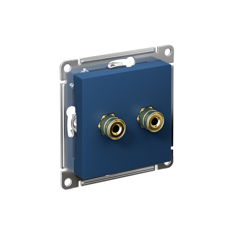 аудиорозетка двойная atlasdesign аквамарин se atn001187 от BTSprom.by